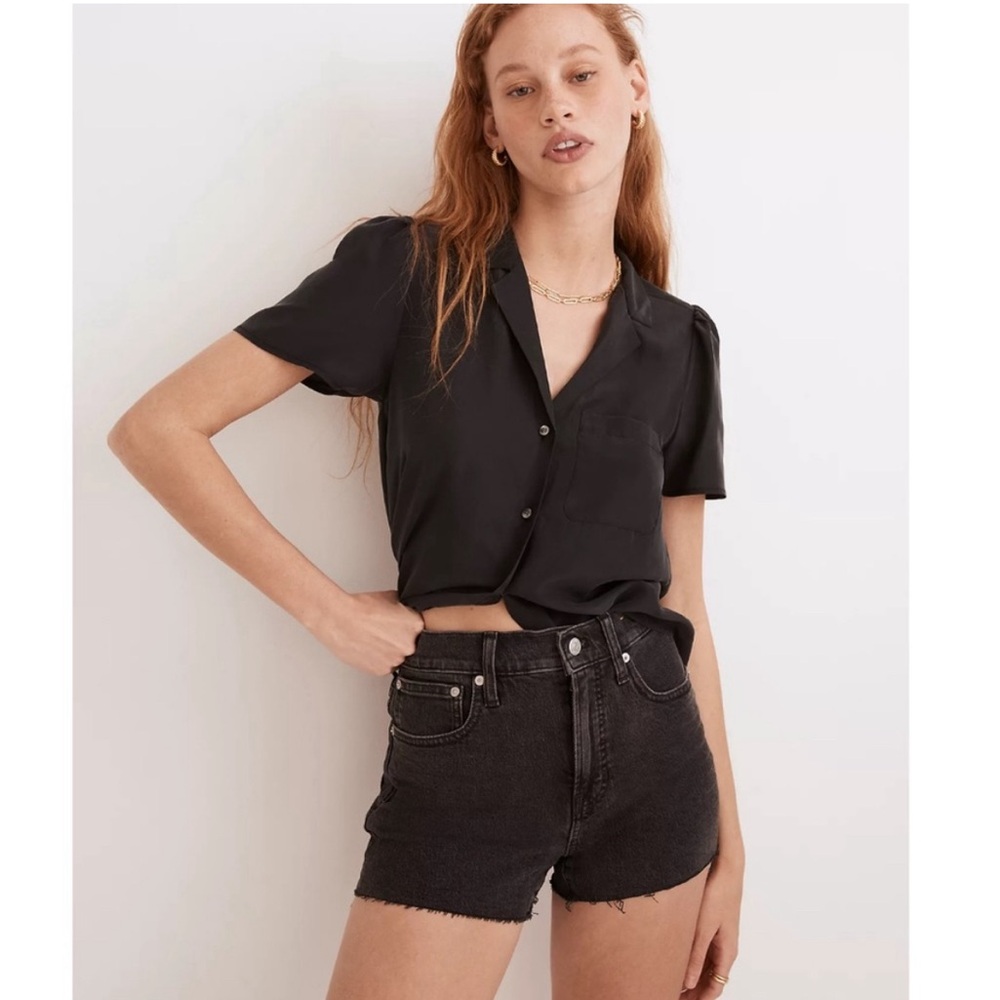 Madewell The Perfect Jean Short in Lunar Wash, size 27